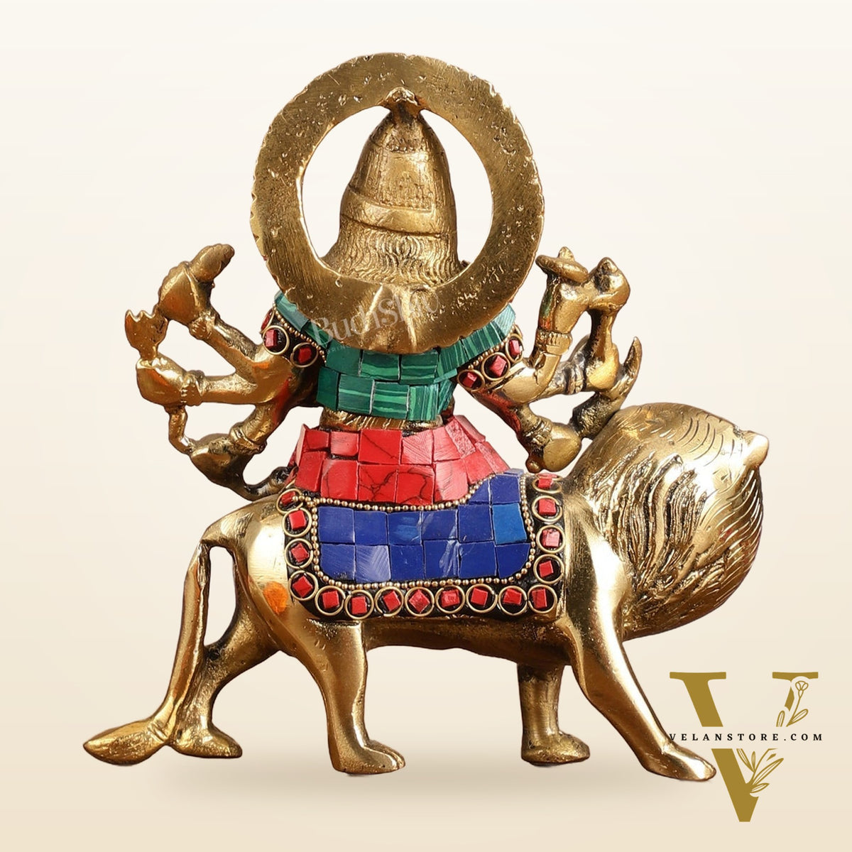 Brass durga mata idol 6 inch