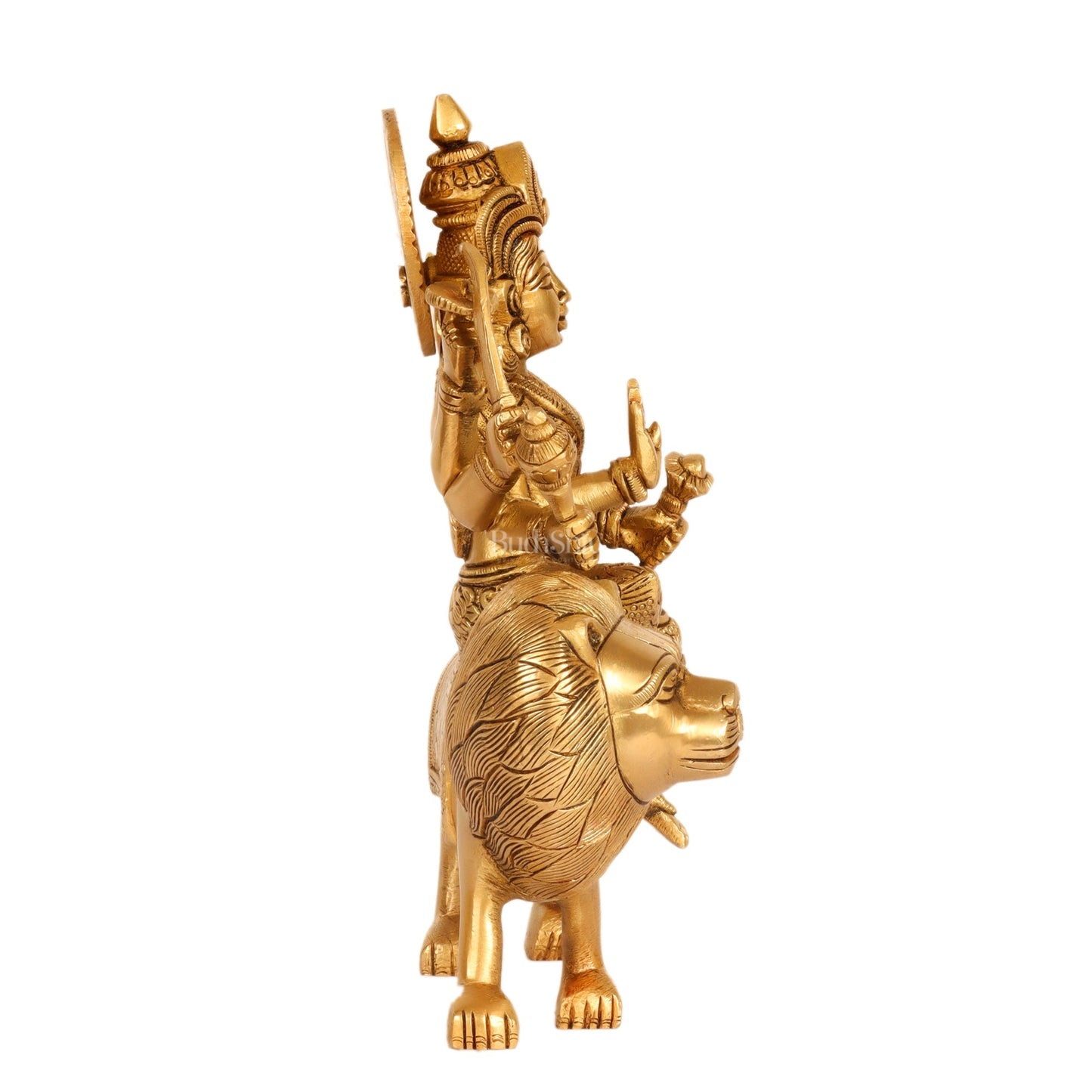 Brass Durga Superfine Statue 8"
