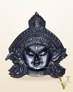 Brass Durga Wall Hanging 8x11 inch black edition
