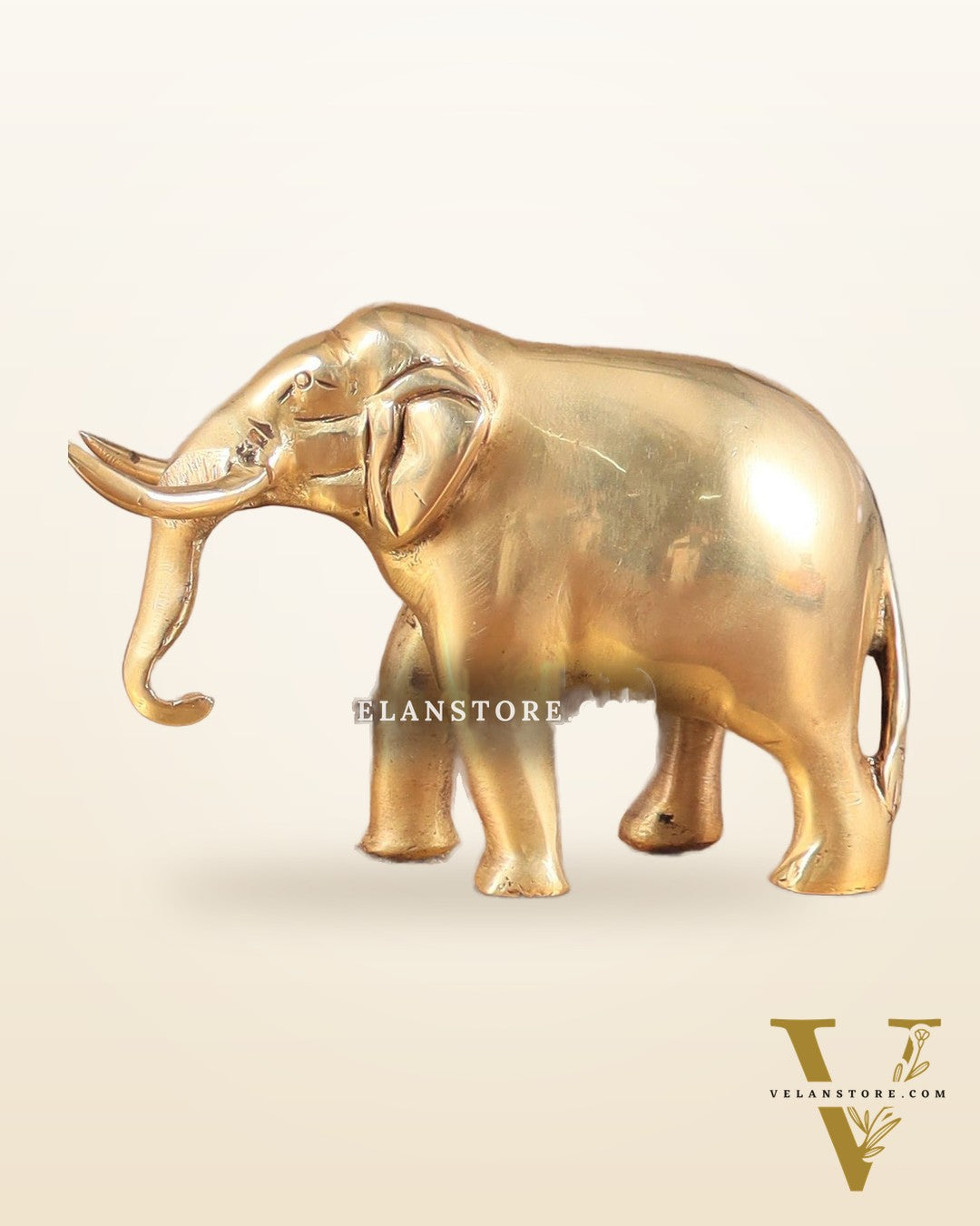 Brass Elephant Book Holder Showpiece – Pair 14.5"