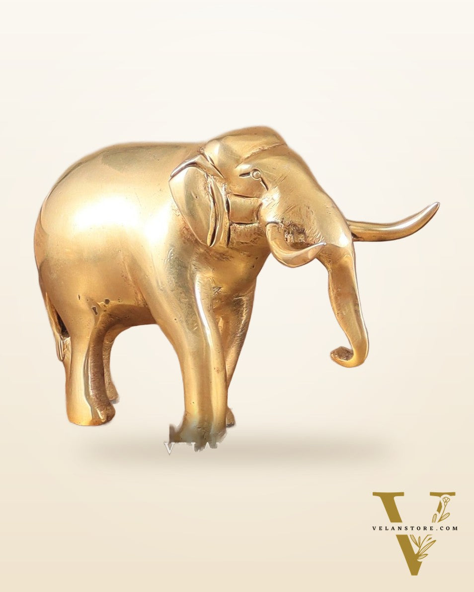 Brass Elephant Book Holder Showpiece – Pair 14.5"