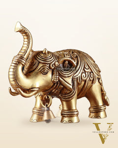 Brass elephant statue 4.5” x 6” x 2.5”