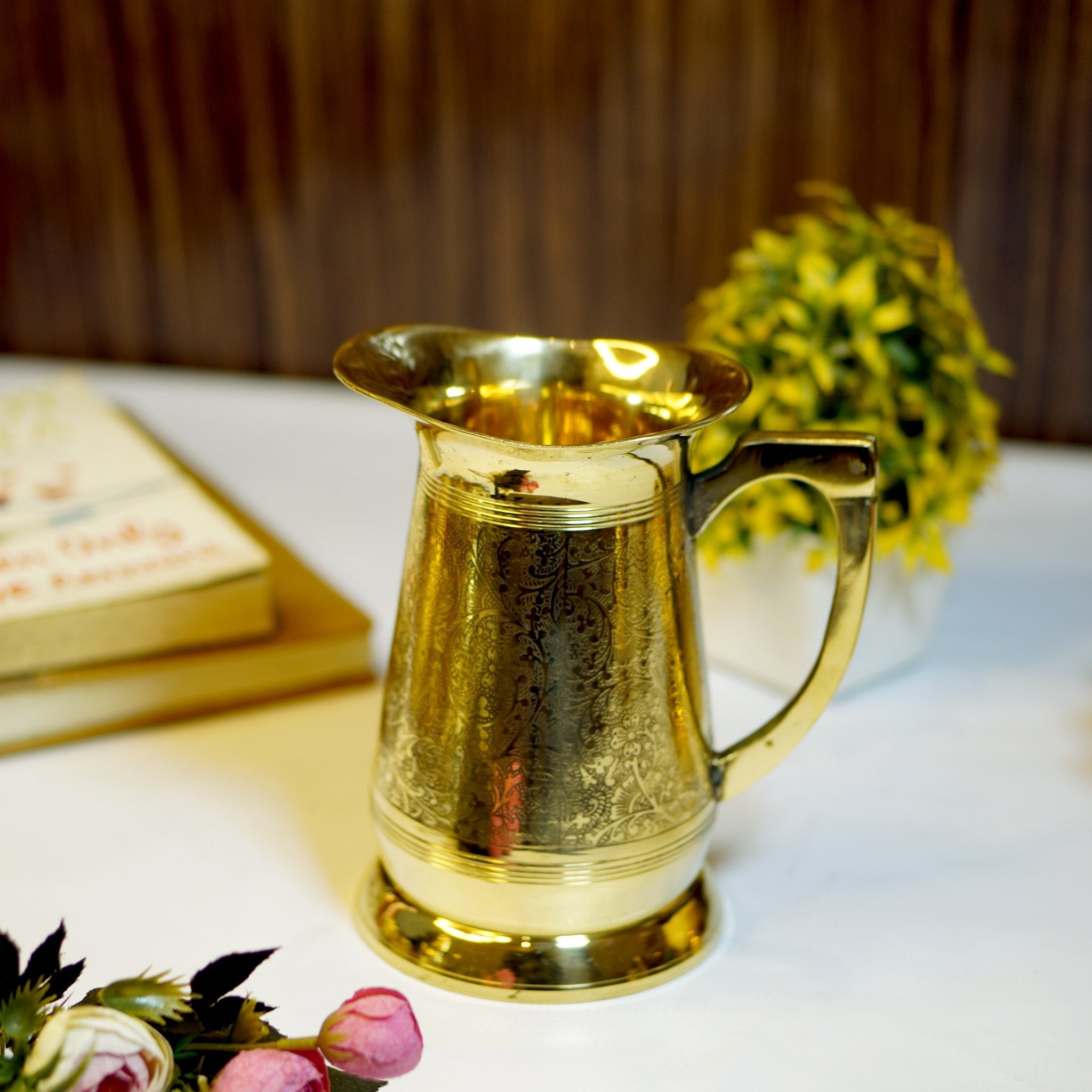 Brass Etched Jug