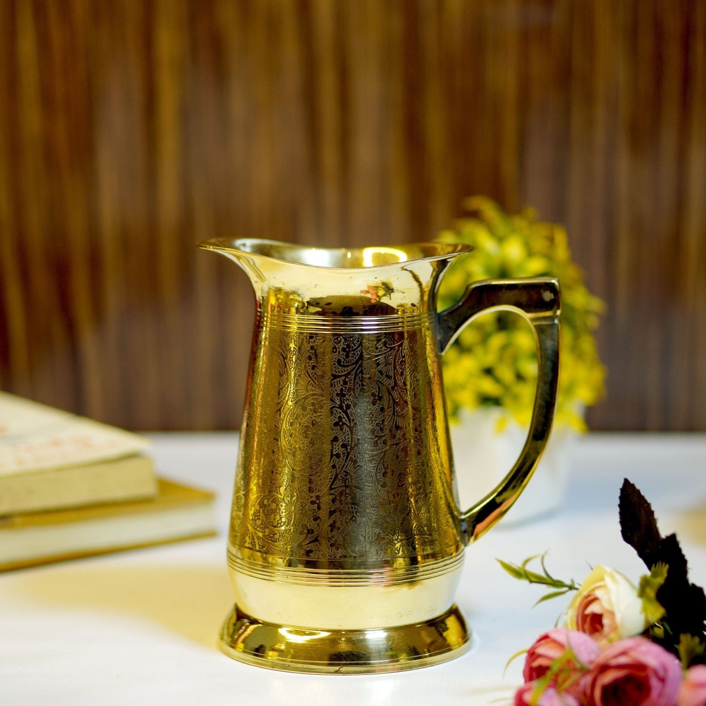 Brass Etched Jug