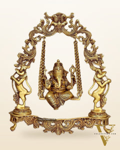 Brass Fine Quality Ganesha idol with Swing - 18 inch
