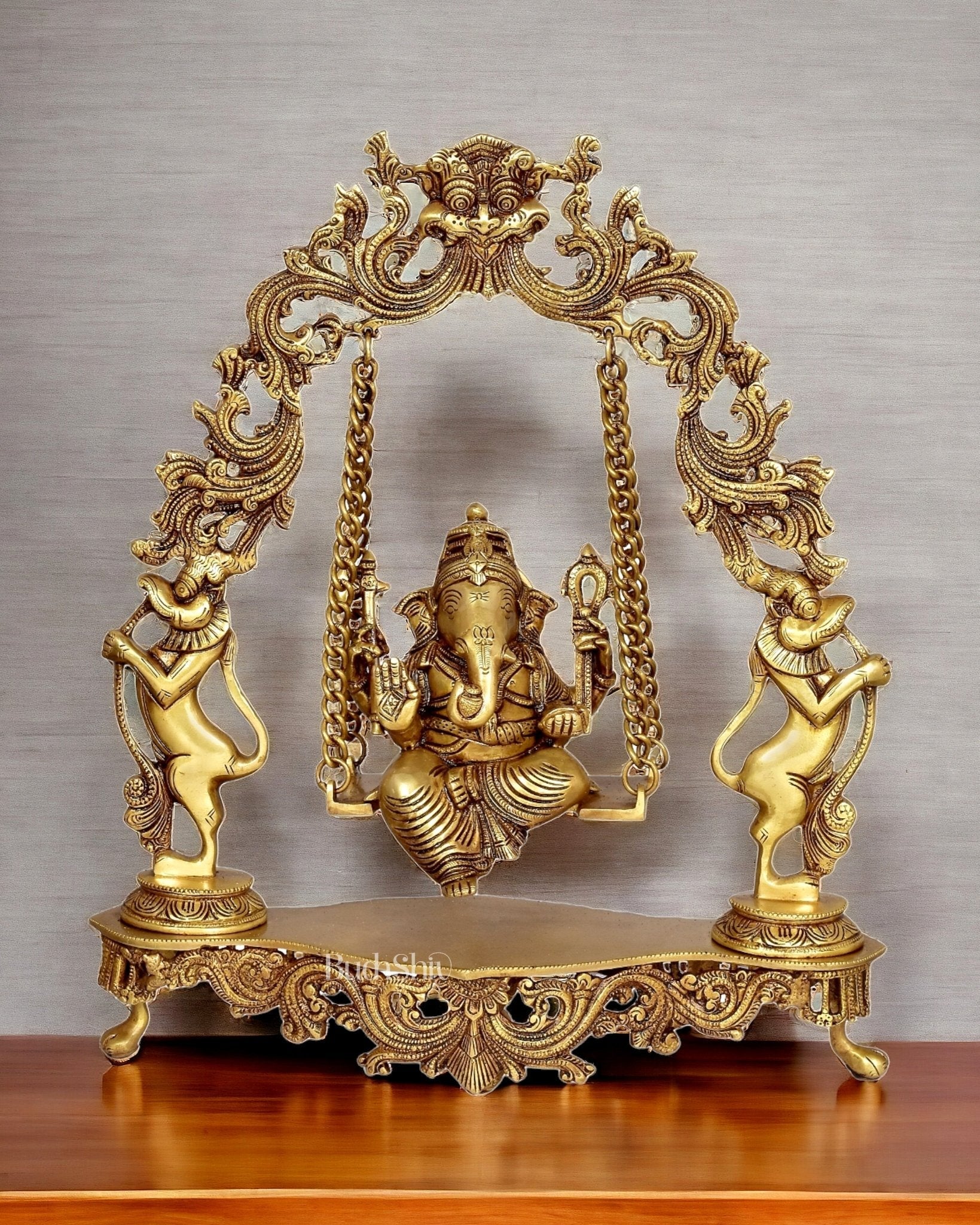 Brass Fine Quality Ganesha idol with Swing - 18 inch