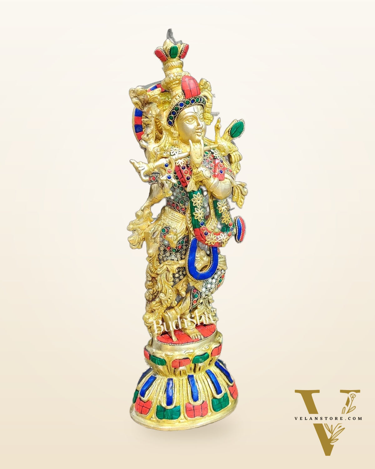 Brass Fine Quality Krishna Statue | 18 inch