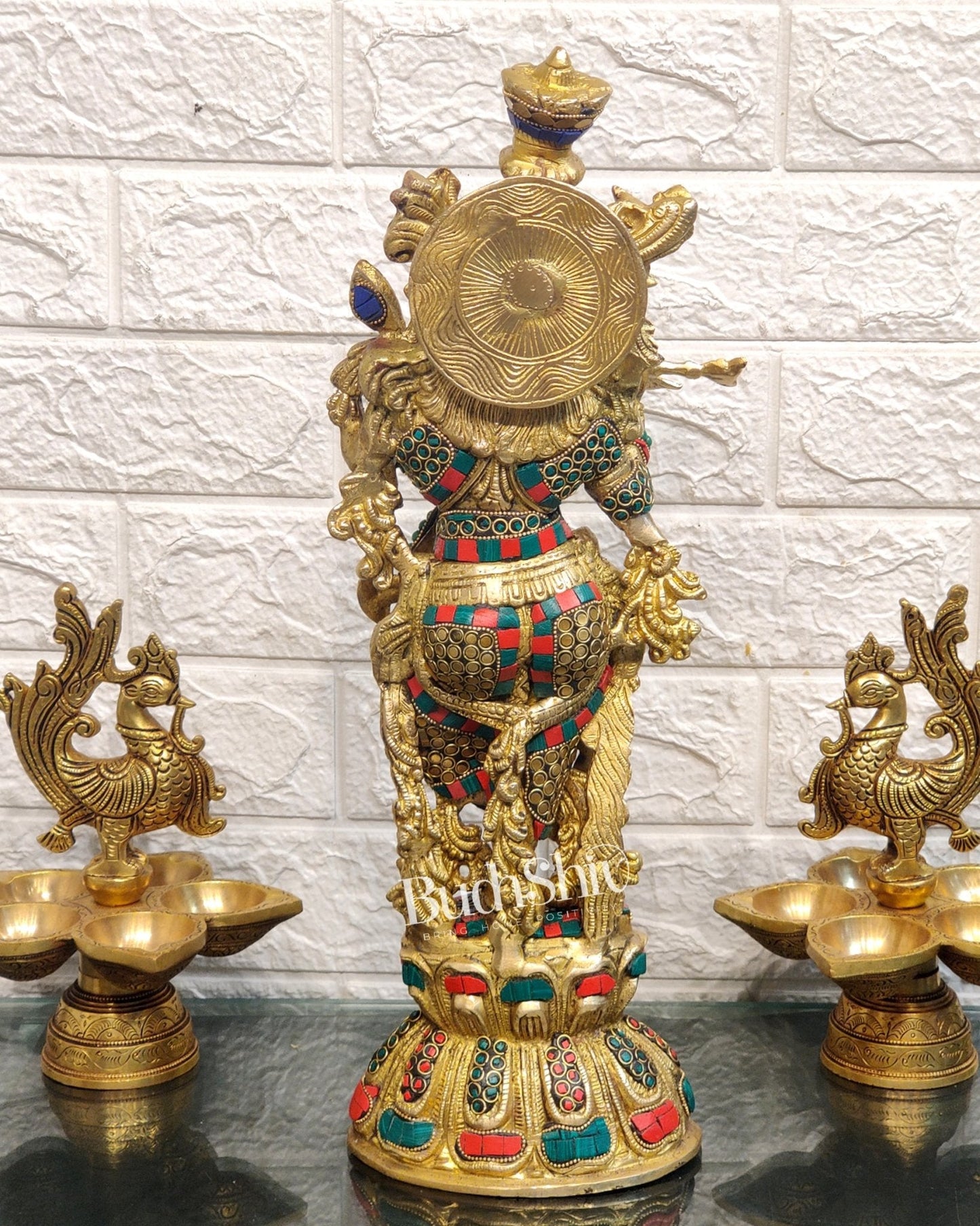 Brass Fine Quality Krishna Statue | Height 18 inch