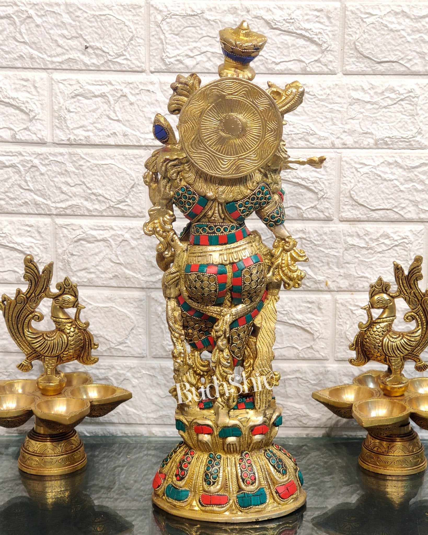 Brass Fine Quality Krishna Statue | Height 18 inch