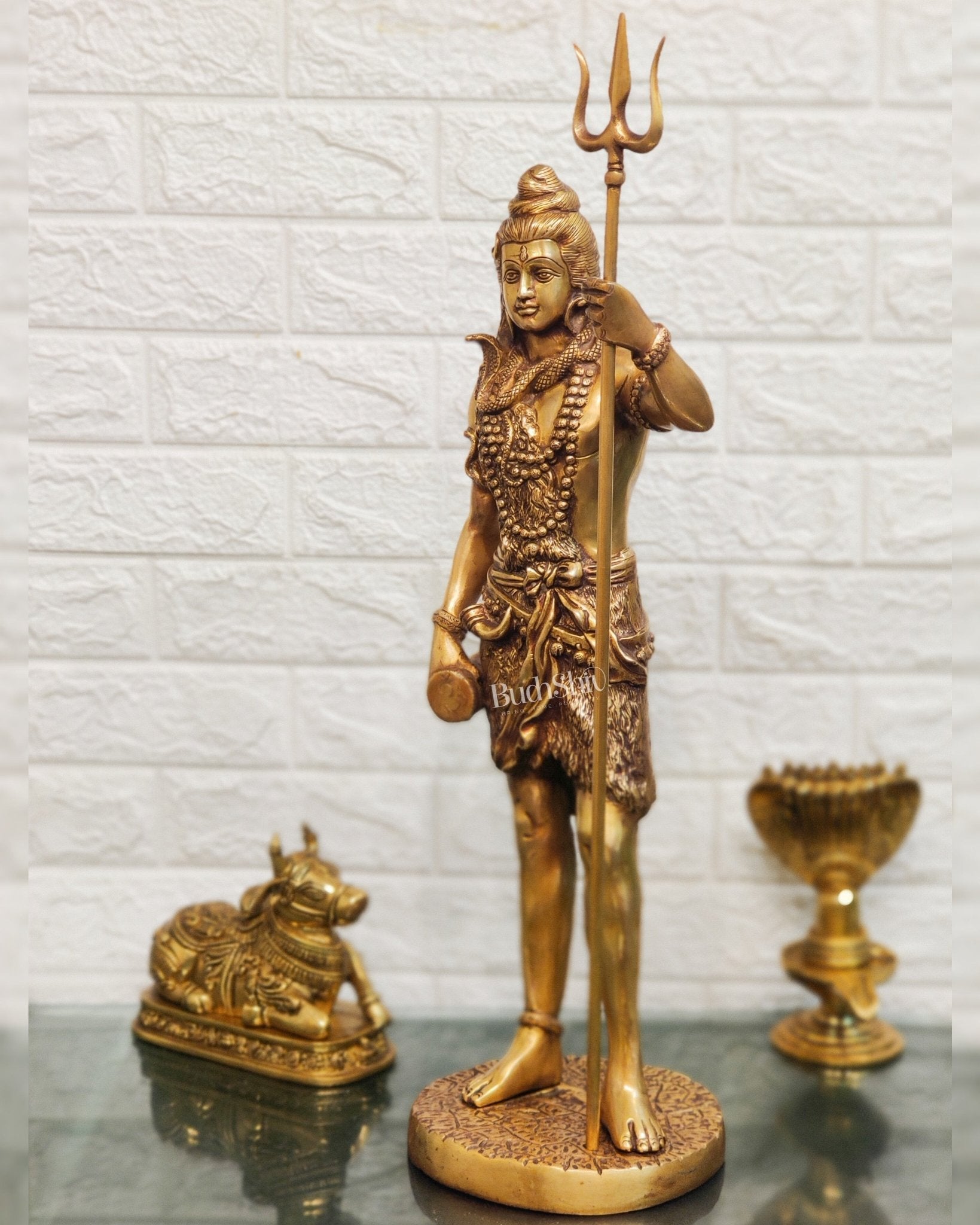 Brass Fine Quality Standing Shiva Statue | 23" Tall
