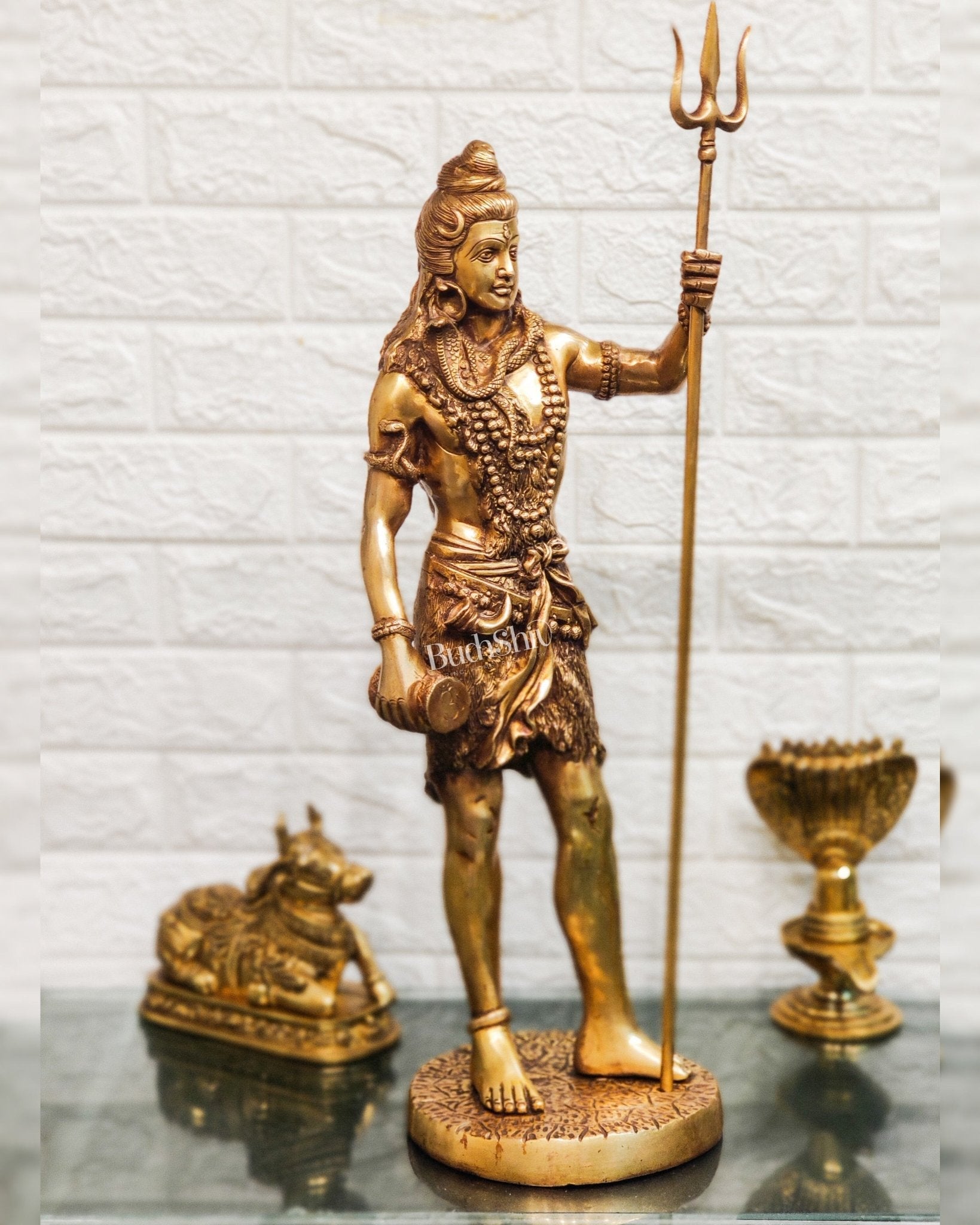 Brass Fine Quality Standing Shiva Statue | 23" Tall