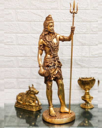 Brass Fine Quality Standing Shiva Statue | 23" Tall