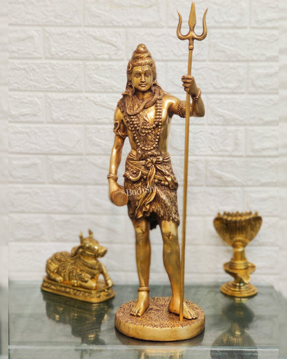 Brass Fine Quality Standing Shiva Statue | 23" Tall