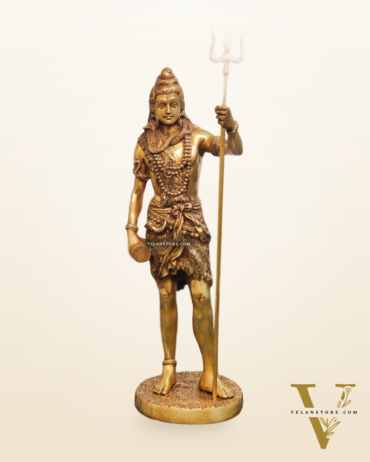 Brass Fine Quality Standing Shiva Statue | 23" Tall