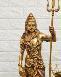 Brass Fine Quality Standing Shiva Statue | 23" Tall