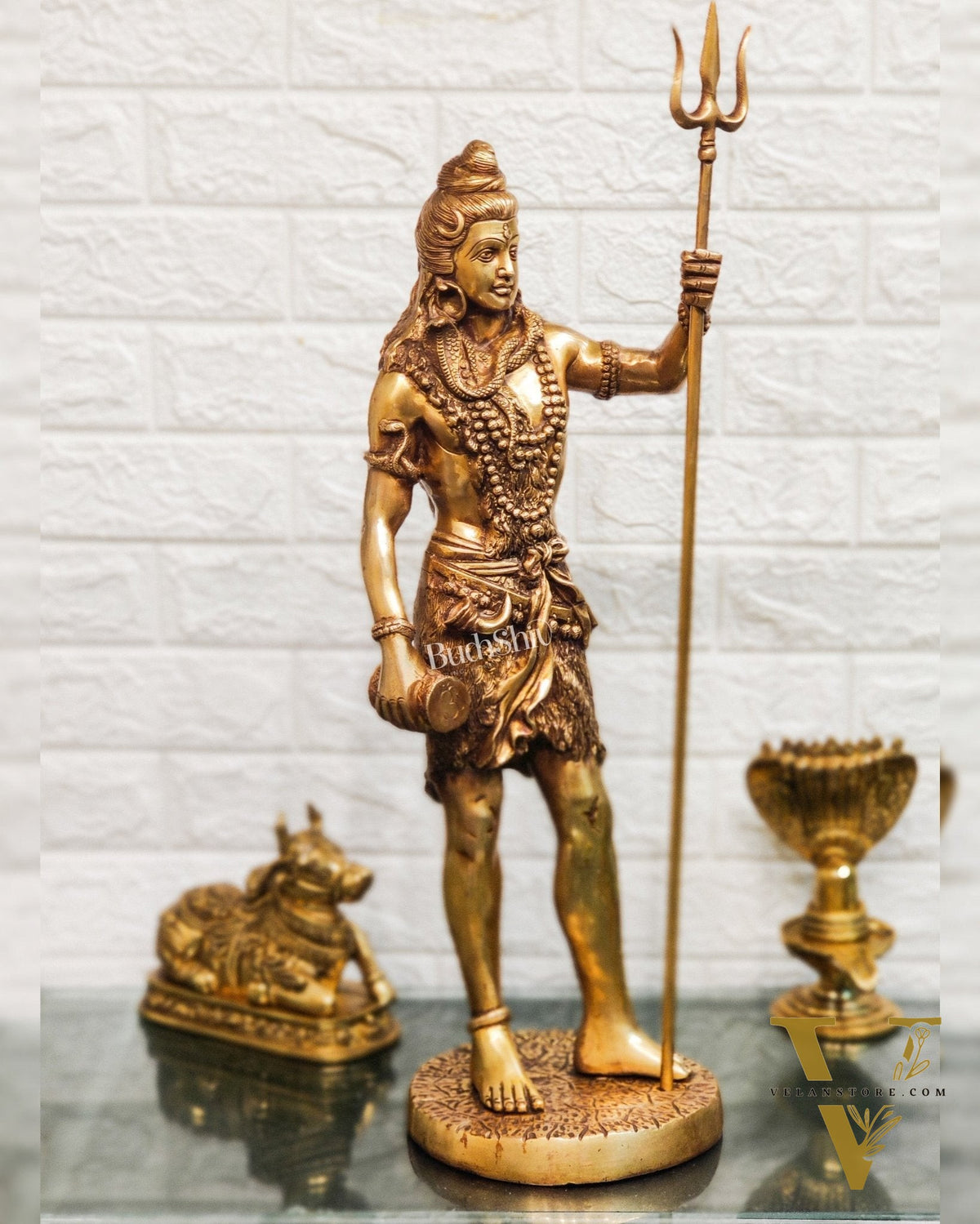 Brass Fine Quality Standing Shiva Statue | 23" Tall