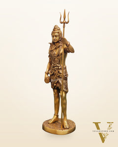 Brass Fine Quality Standing Shiva Statue | 23" Tall