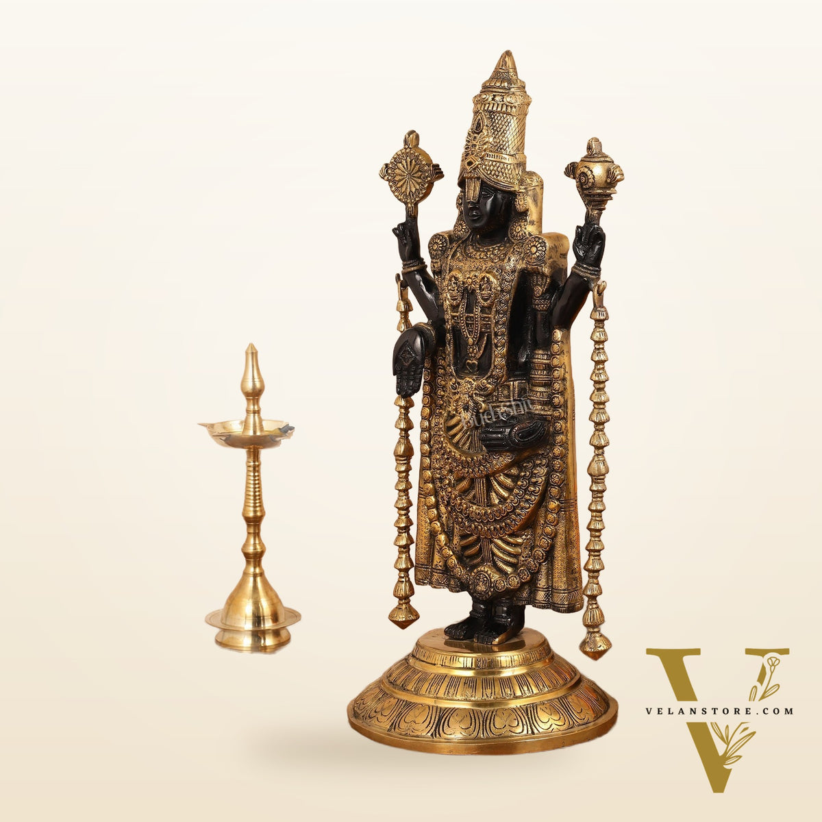 Brass Full Body Tirupati Balaji Statue - 24 Inch