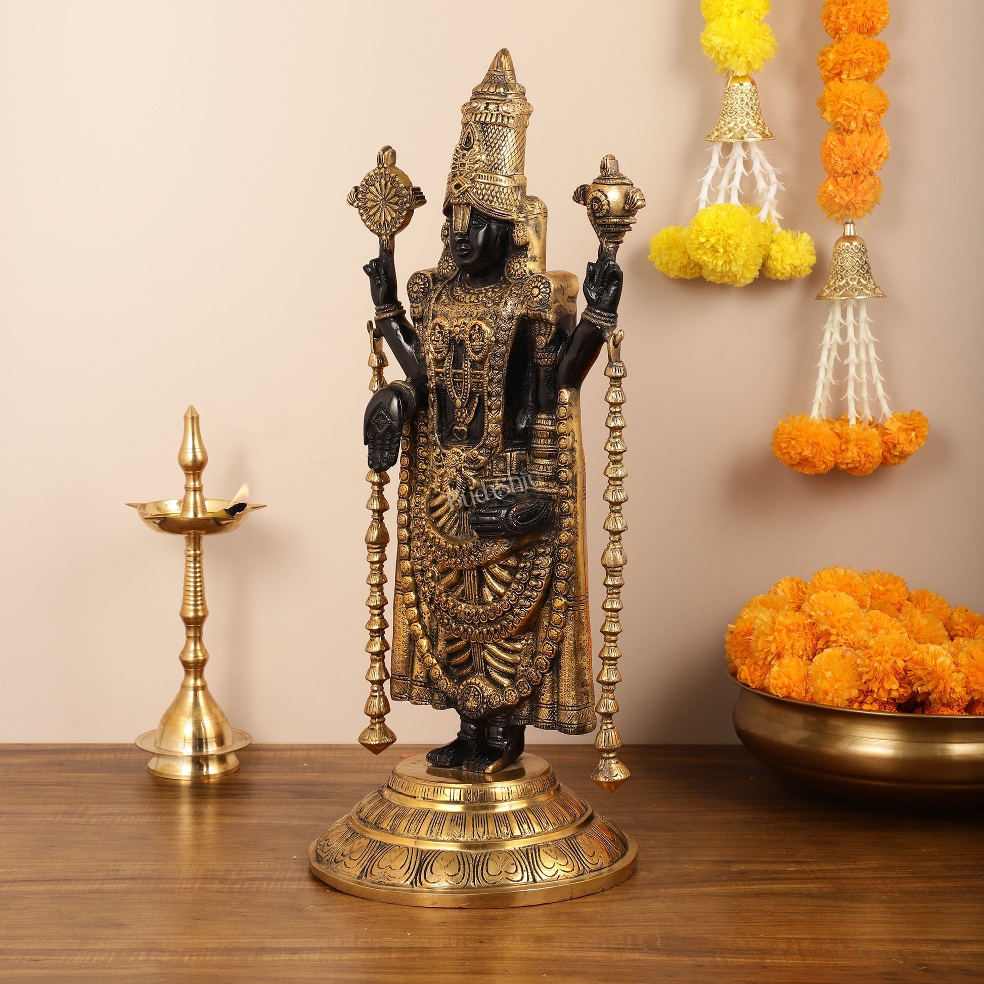 Brass Full Body Tirupati Balaji Statue - 24 Inch