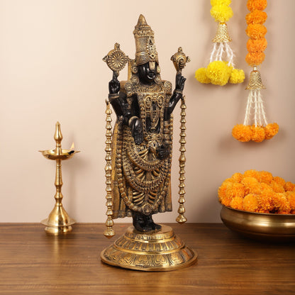Brass Full Body Tirupati Balaji Statue - 24 Inch