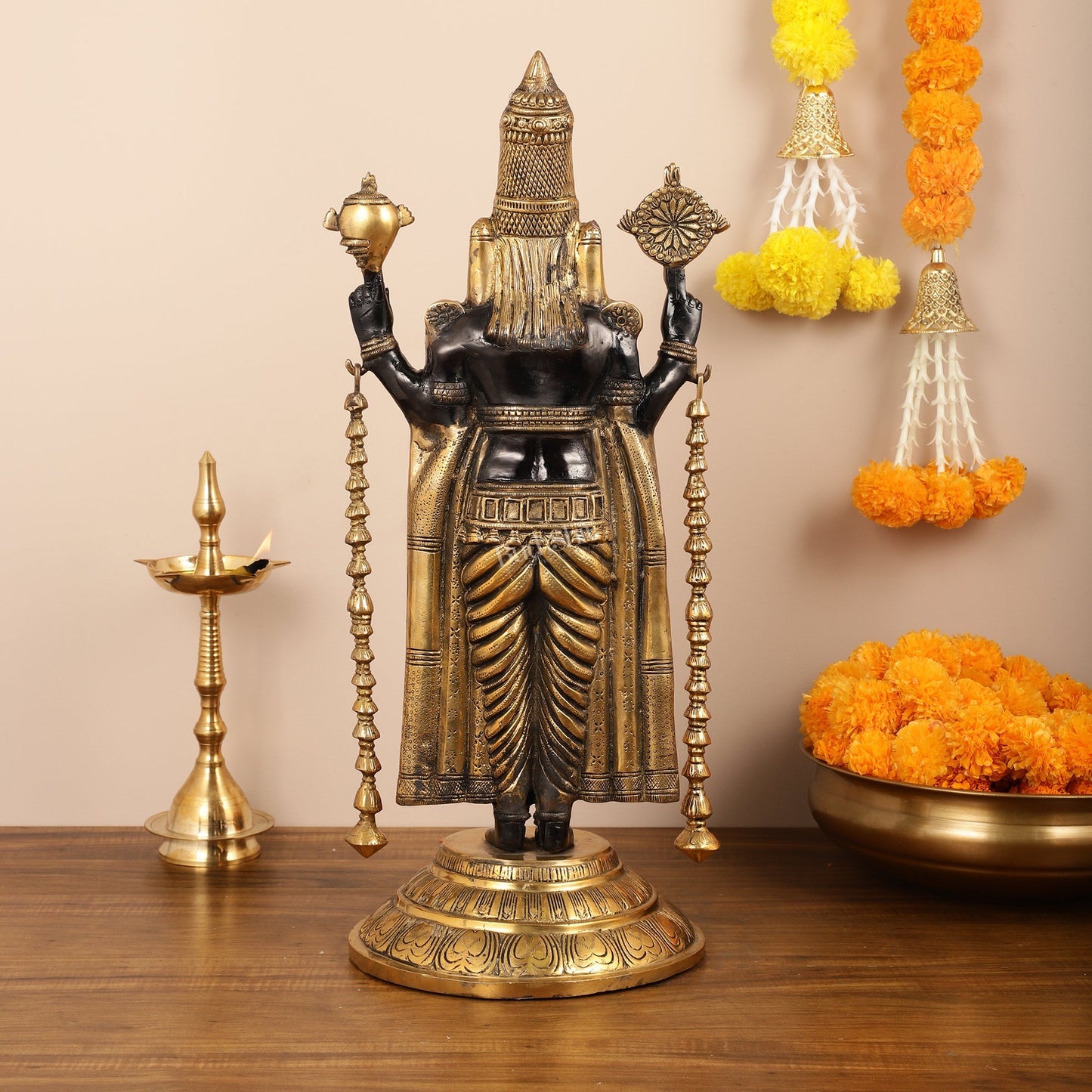 Brass Full Body Tirupati Balaji Statue - 24 Inch