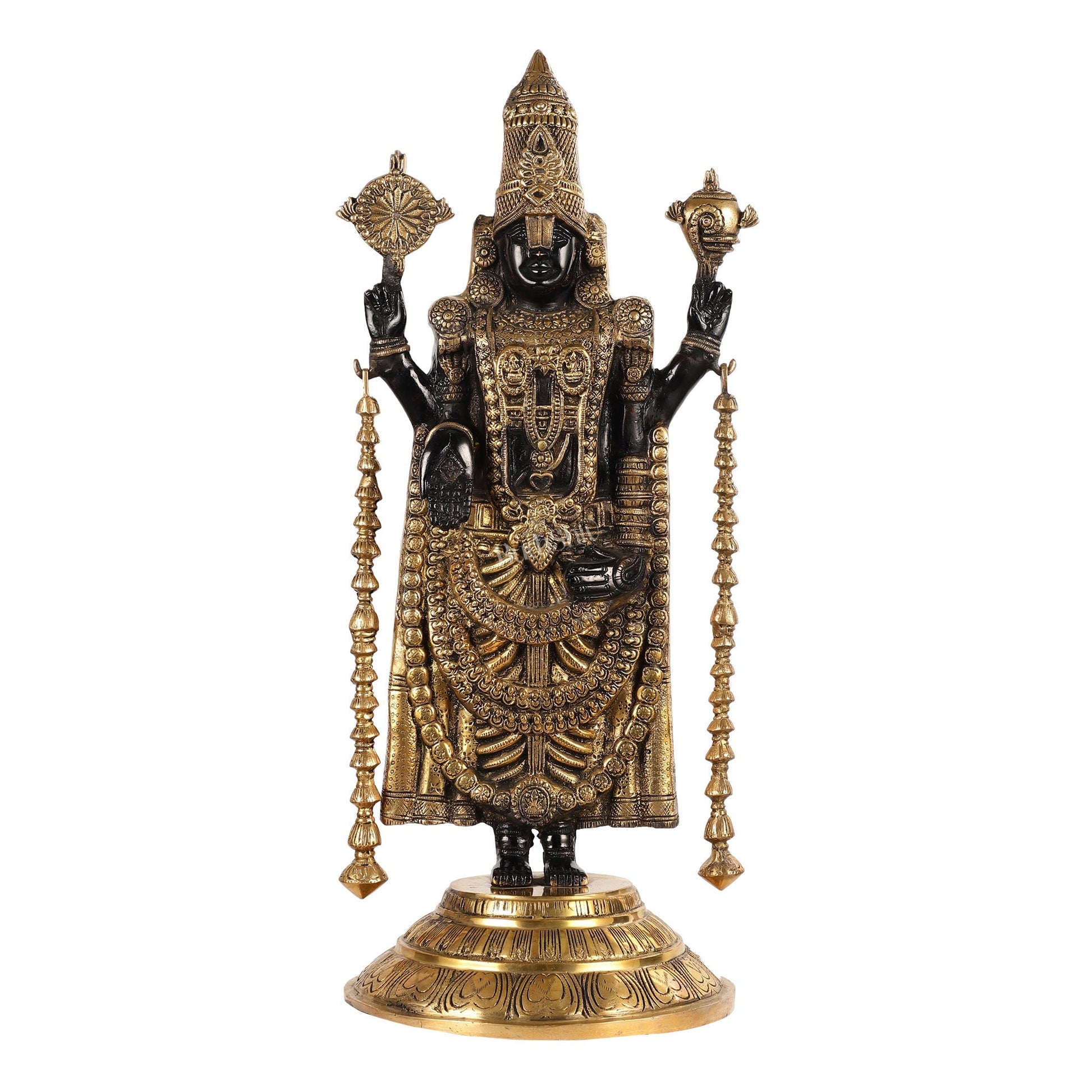 Brass Full Body Tirupati Balaji Statue - 24 Inch