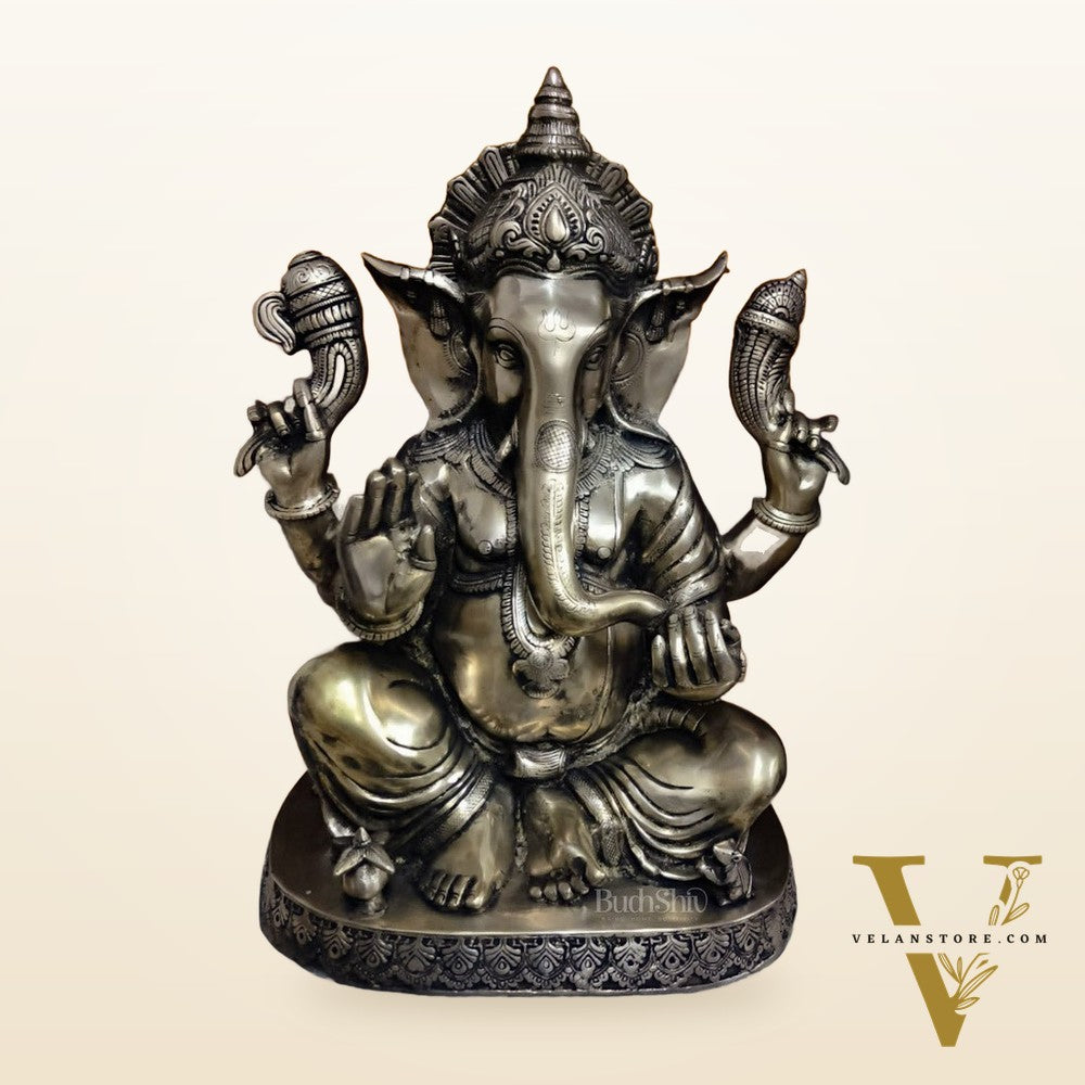 Brass Ganapathi Statue 22"