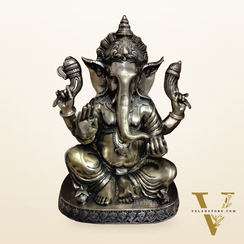 Brass Ganapathi Statue 22"