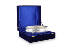 Brass Ganesh Urli with Velvet Box