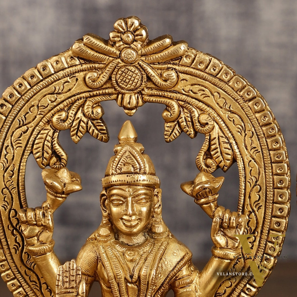 Brass Ganesha and Lakshmi Statues | 7 Inch