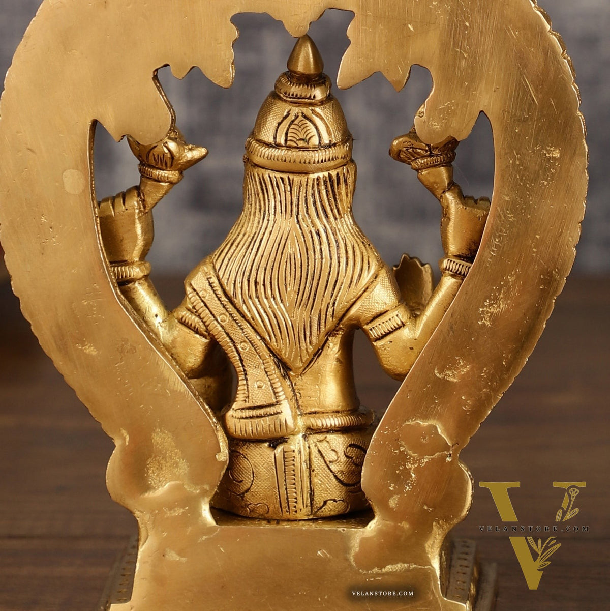 Brass Ganesha and Lakshmi Statues | 7 Inch