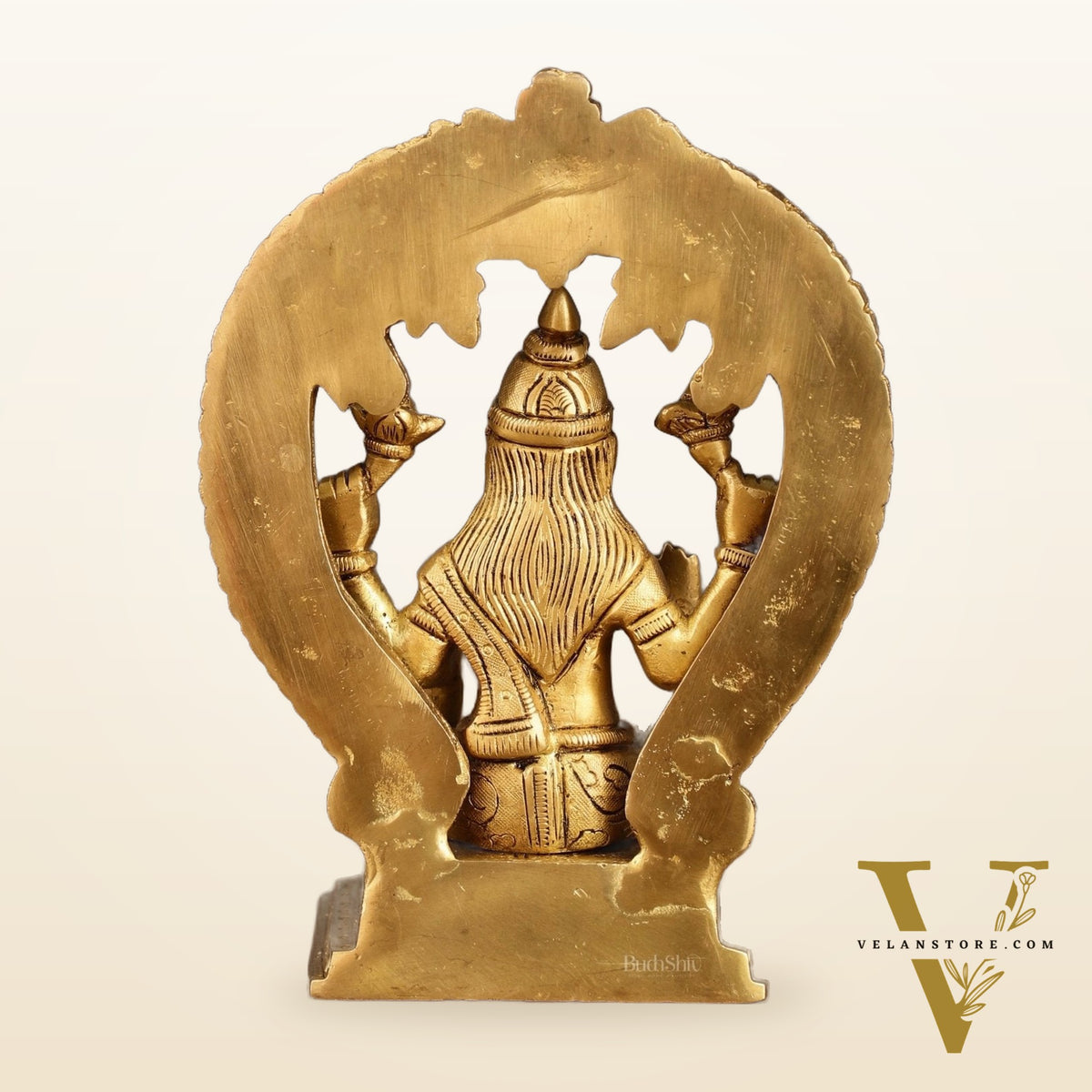 Brass Ganesha and Lakshmi Statues | 7 Inch