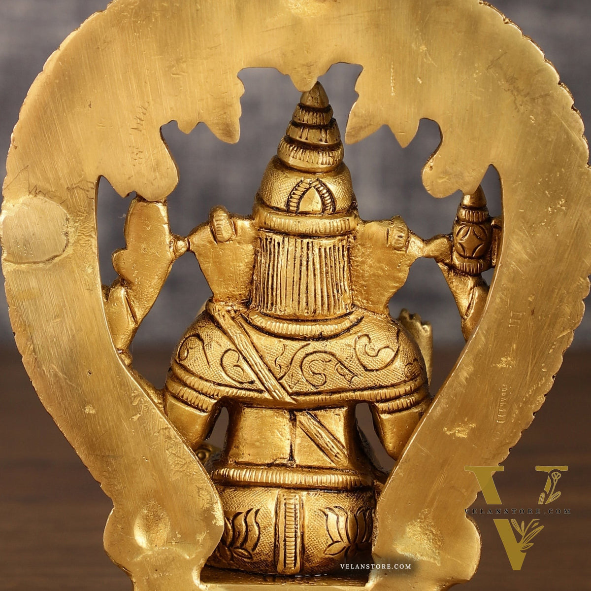 Brass Ganesha and Lakshmi Statues | 7 Inch