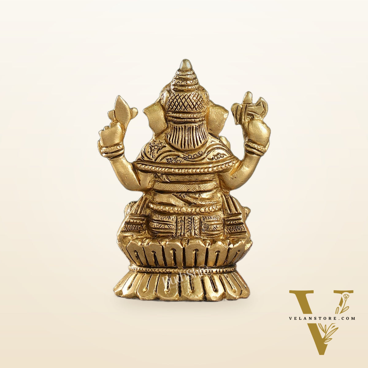 Brass Ganesha Idol | Height 4.5 inch