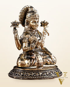 Brass Ganesha Lakshmi Idol Pair – 3.5 Inch