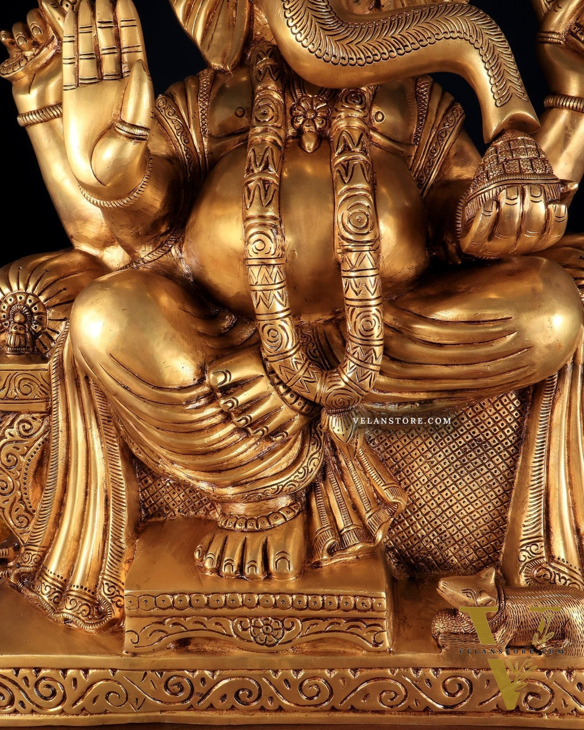 Brass Ganesha large Statue 25"