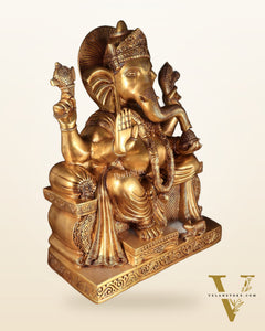 Brass Ganesha large Statue 25"