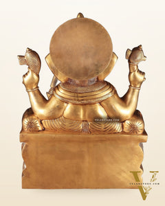 Brass Ganesha large Statue 25"