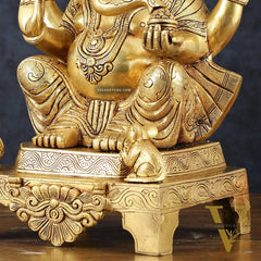 Brass Ganesha Statue  – 16.5 Inch