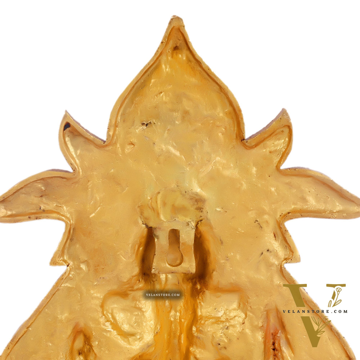 Brass Ganesha with Kalash and swastik Wall Hanging 10"