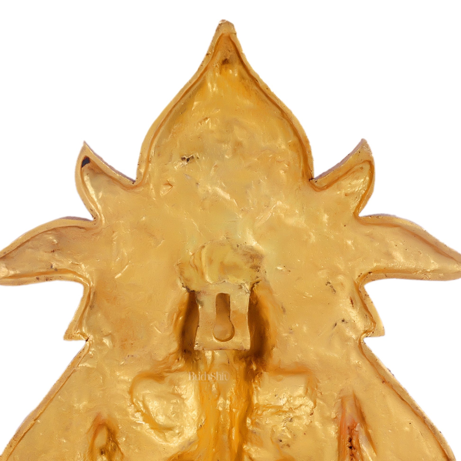 Brass Ganesha with Kalash and swastik Wall Hanging 10"