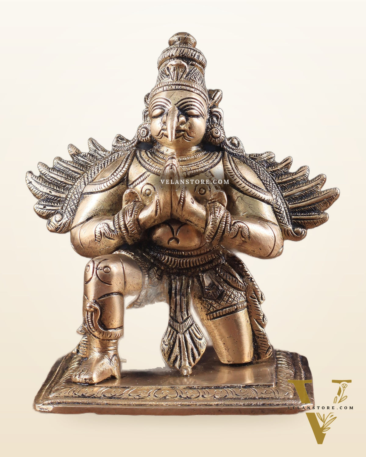 Brass Garuda Statue 5"