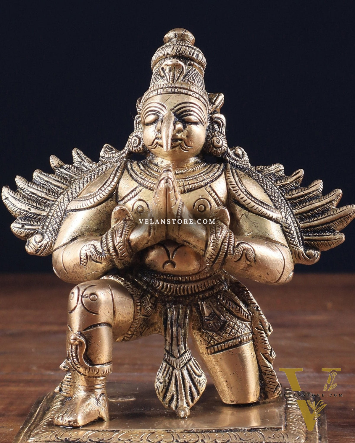 Brass Garuda Statue 5"