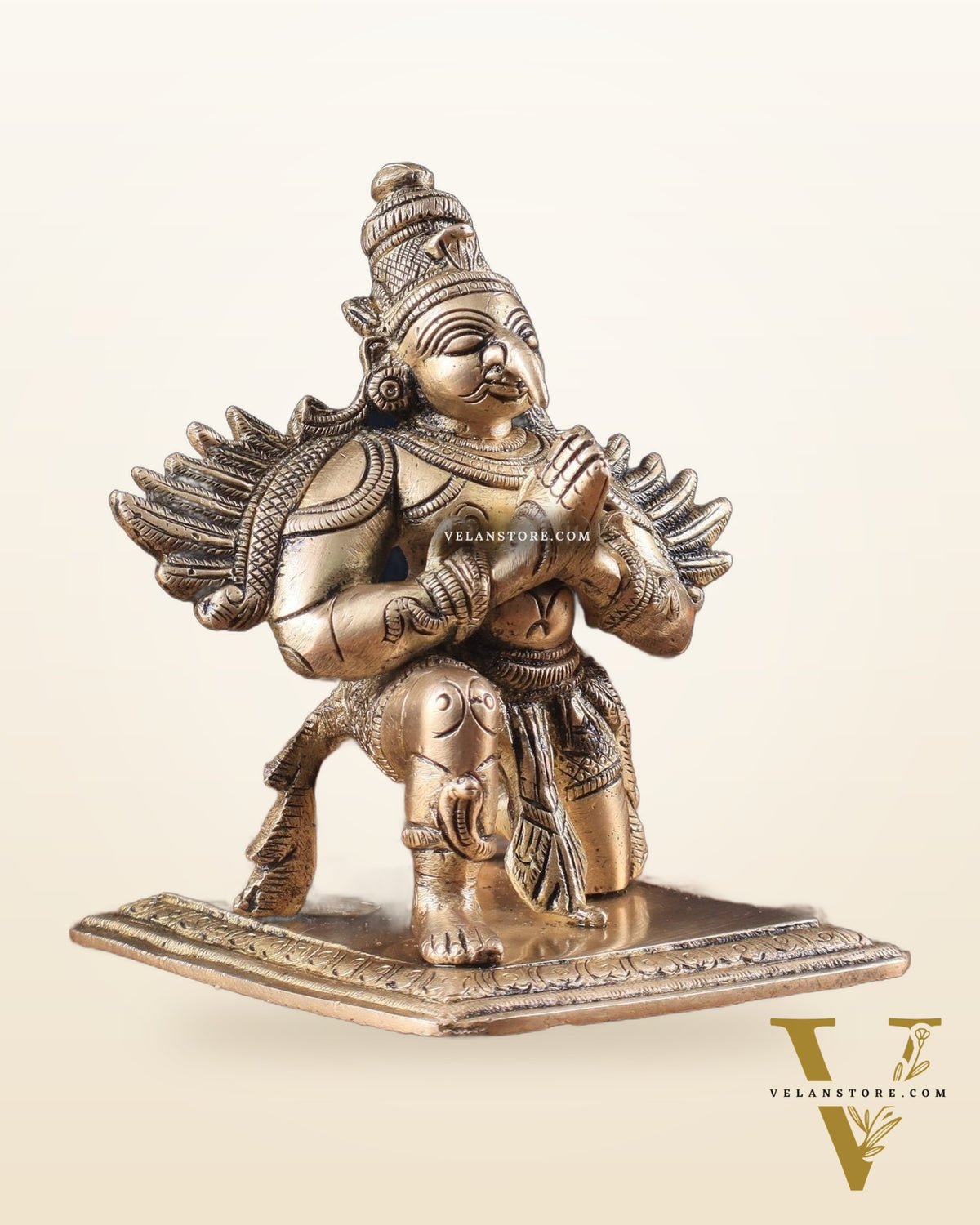 Brass Garuda Statue 5"