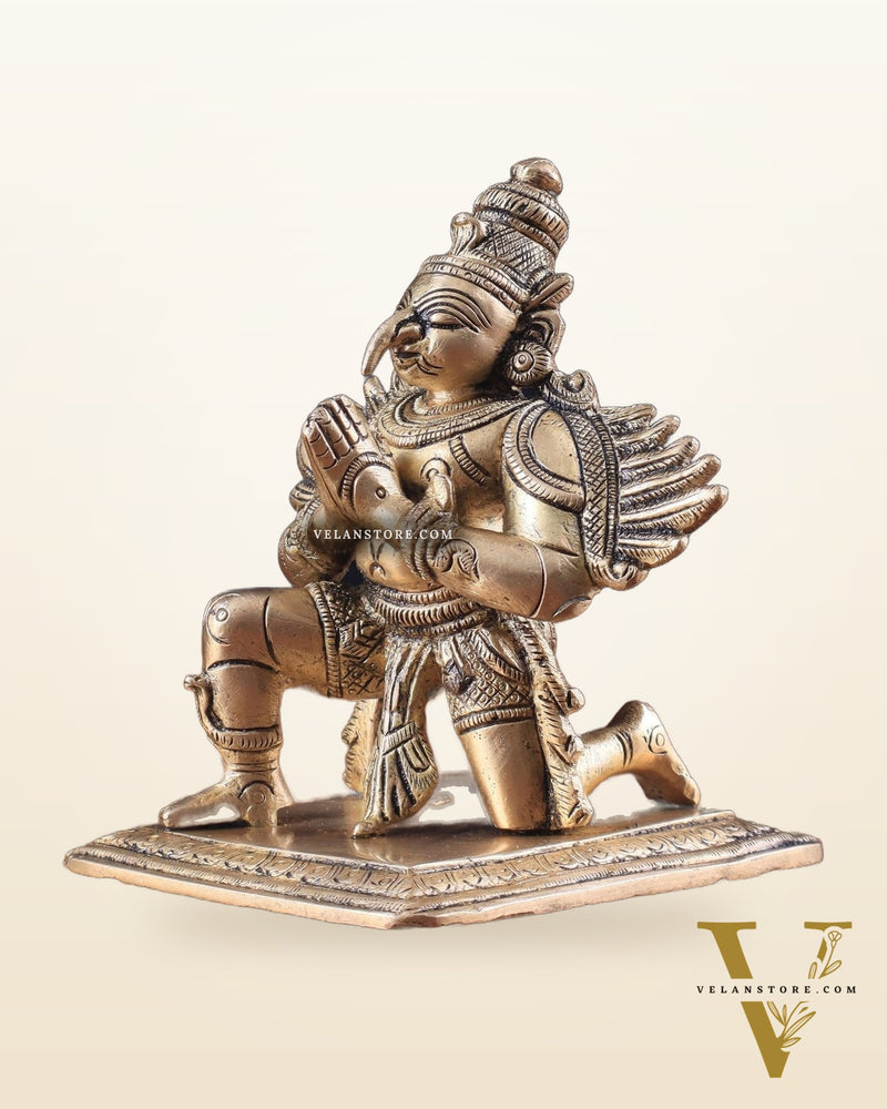 Brass Garuda Statue 5"