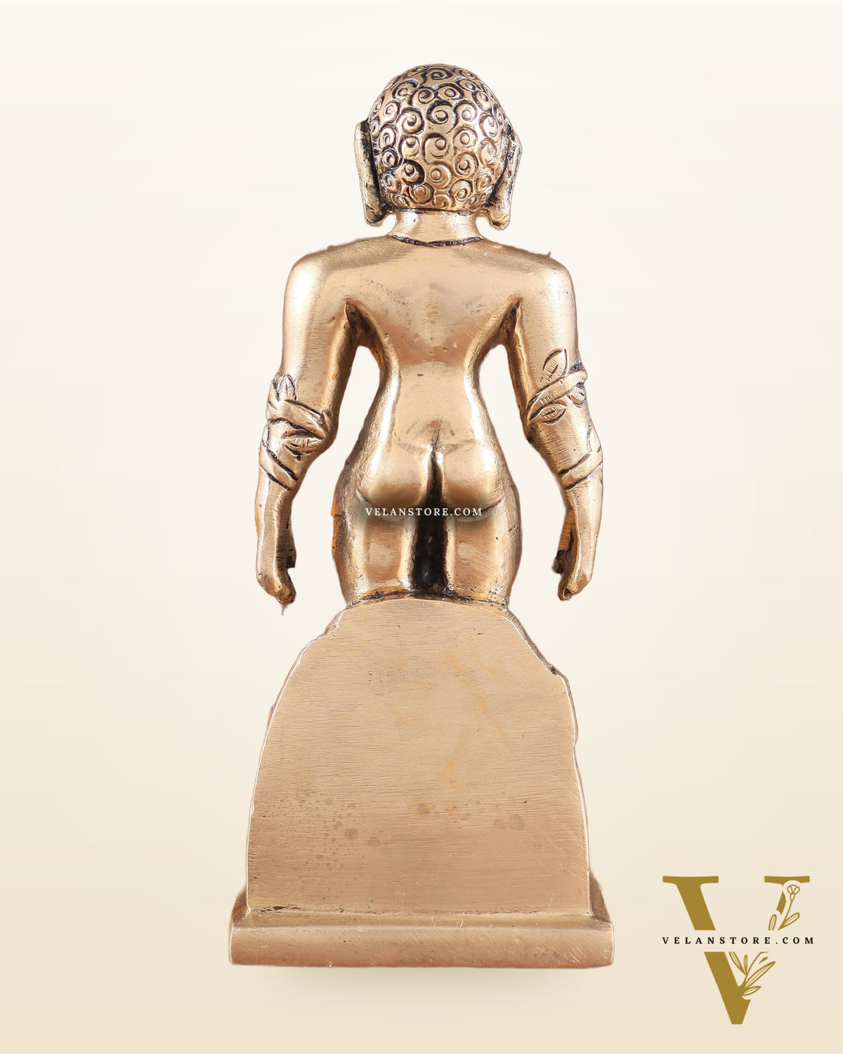Brass gommateshwara bahubali Jain God Standing Statue 6"
