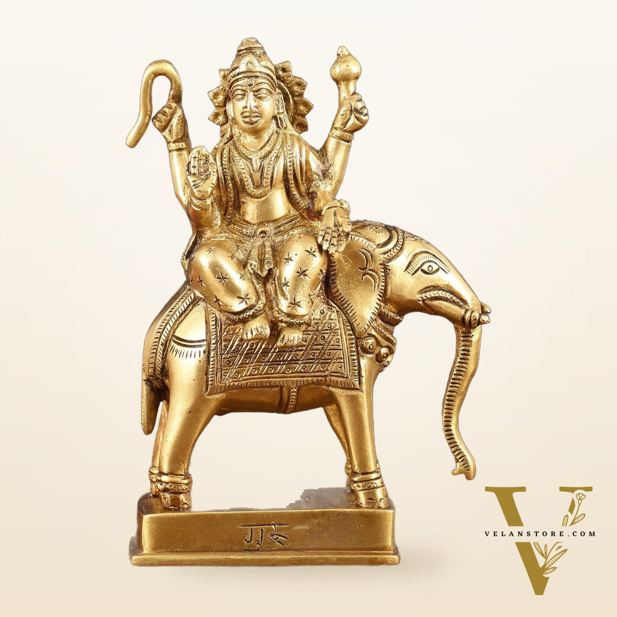 Brass Guru Brihaspati Dev Idol (Planet Jupiter) for Pooja & Vastu - 6.5 Inch Height
