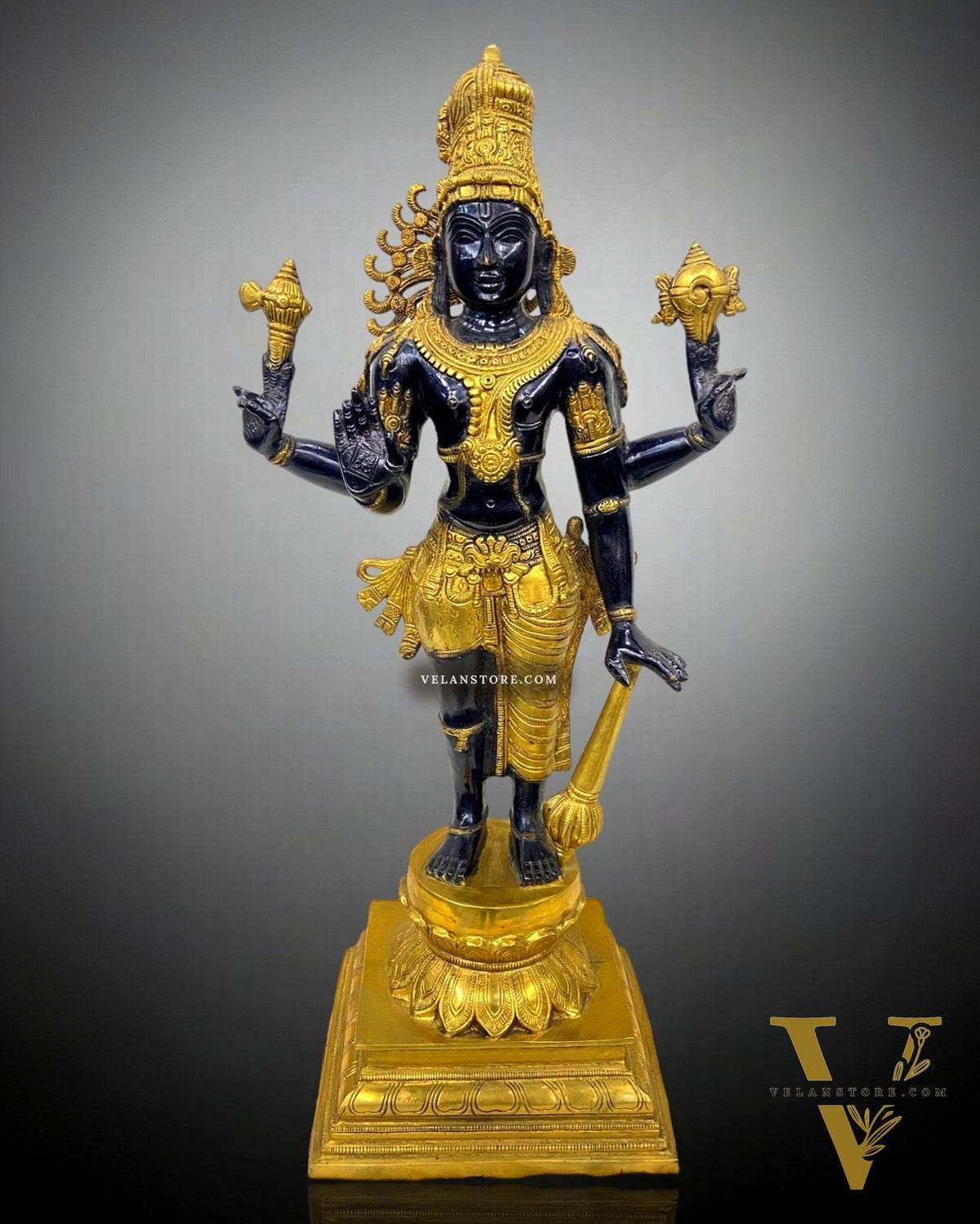 Brass Half Vishnu Half Shiva (Shankaranarayana) Statue | 21 inch