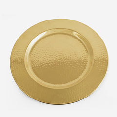 Brass Hammered 13" Serving Plate