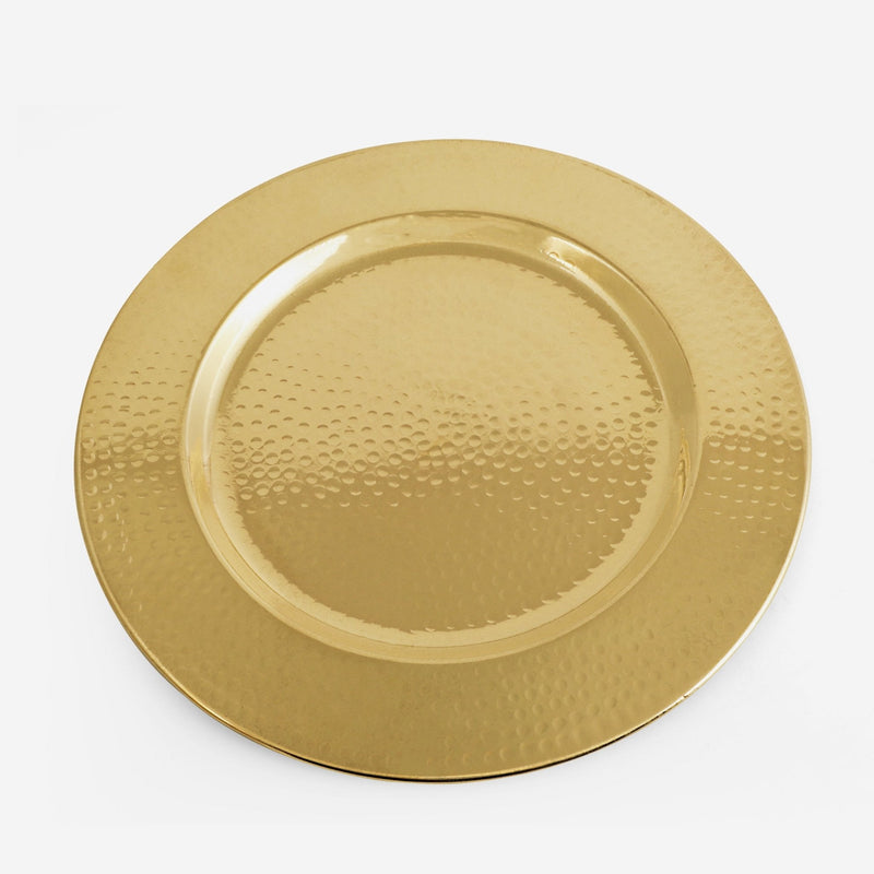 Brass Hammered 13" Serving Plate